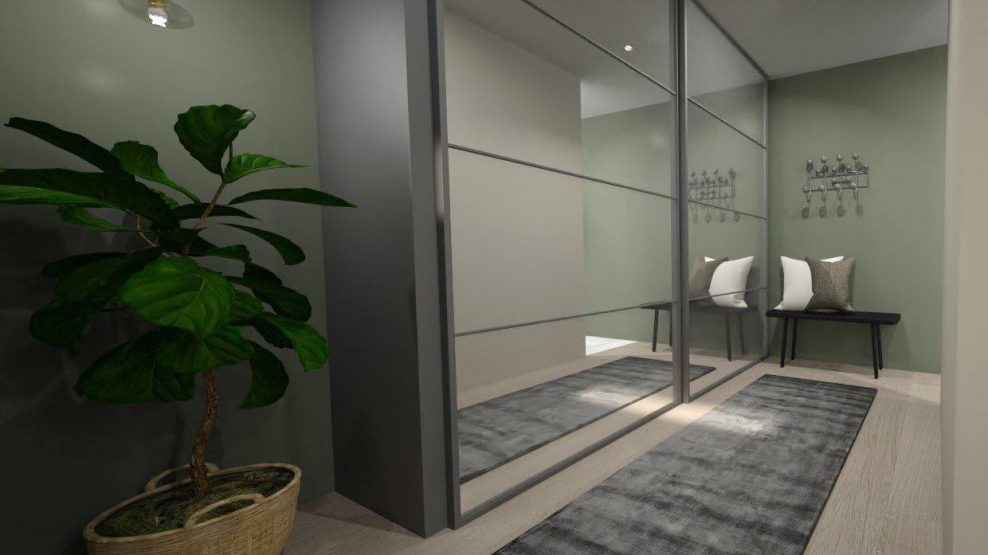 1-dinboligstylist-skyvedørsskap-gang